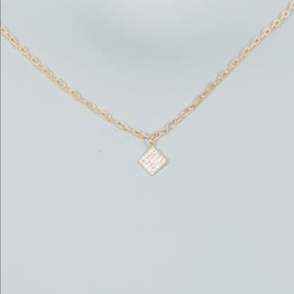 Gold Plated cz  pave pendant Gold plated department store close out   New